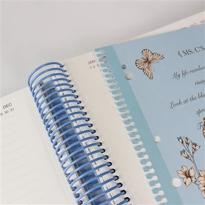 A4 Sprial Notebook Secret Floral Message Seven-Split Pages Artistic Style High Appearance Quality Gift Box A4 Sprial Notebook Secret Floral Message Seven-Split Pages Artistic Style High Appearance Quality Gift Box